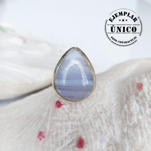 Anillo en Plata con Piedra Calcedonia