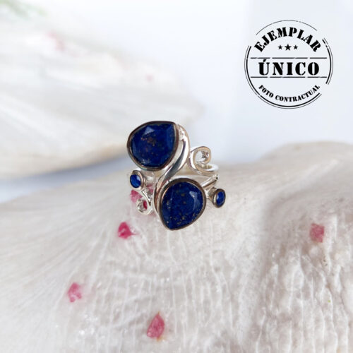 Anillo en Plata con Piedra Lapislázuli