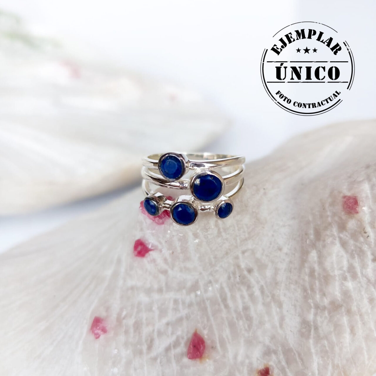 anillo en plata con piedra lapislazuli Productos con sello 2025 86