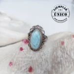 Anillo en Plata con Piedra Larimar