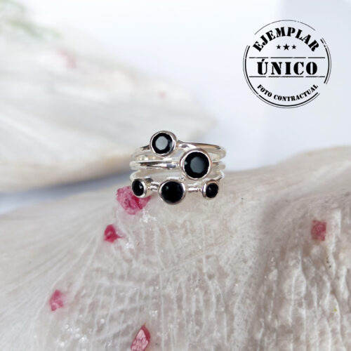 Anillo en Plata con Piedra Ónix