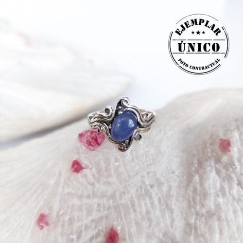 Anillo en Plata con Piedra Tanzanita