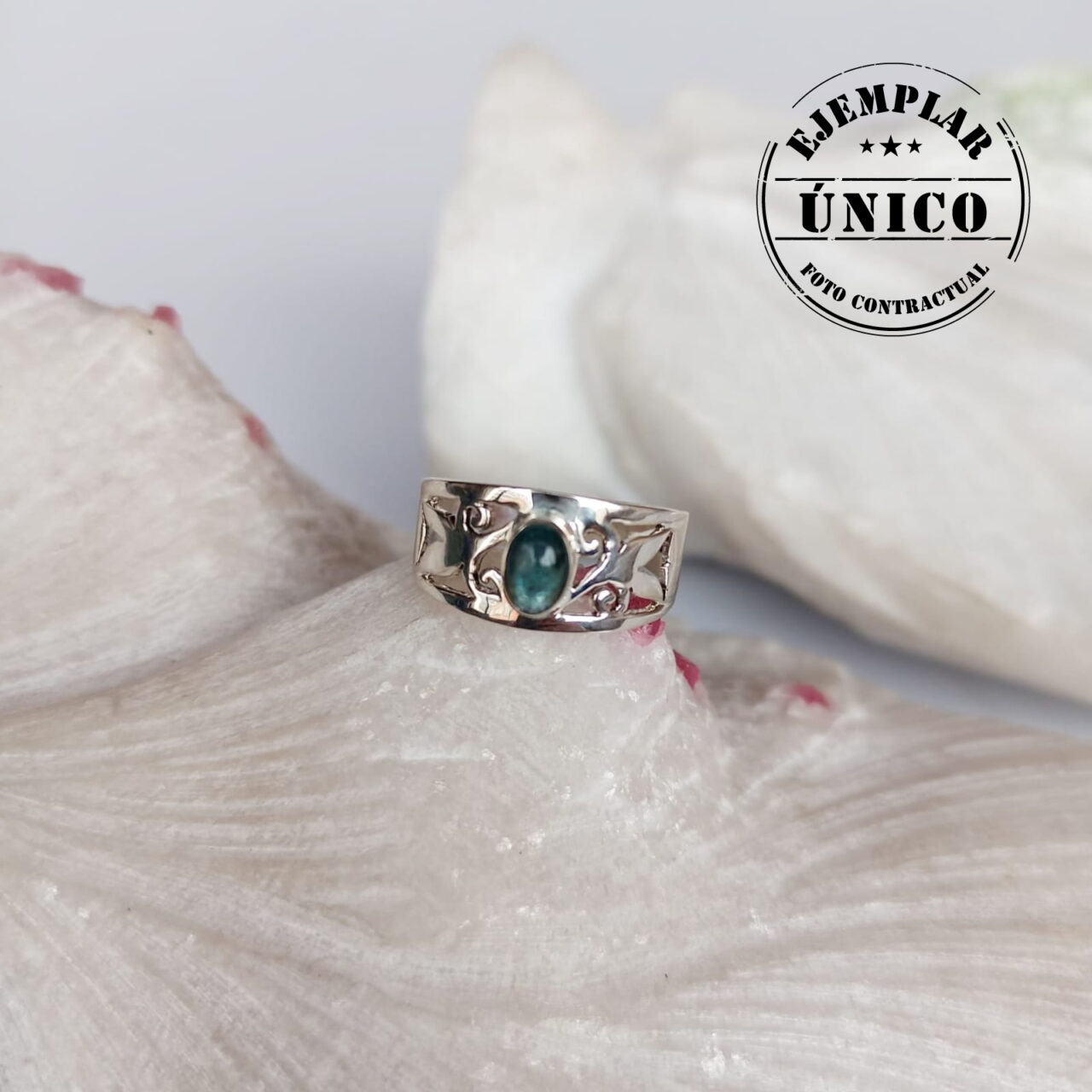 anillo en plata con piedra turmalina Productos con sello 2025 109