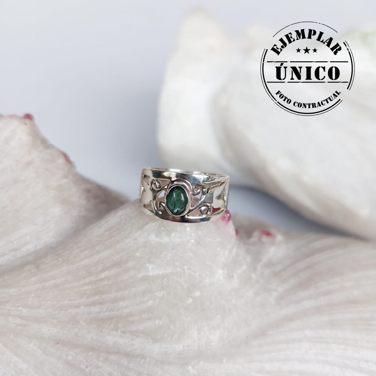 anillo en plata con piedra turmalina Productos con sello 2025 110