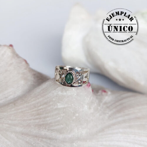 Anillo en Plata con Piedra Turmalina