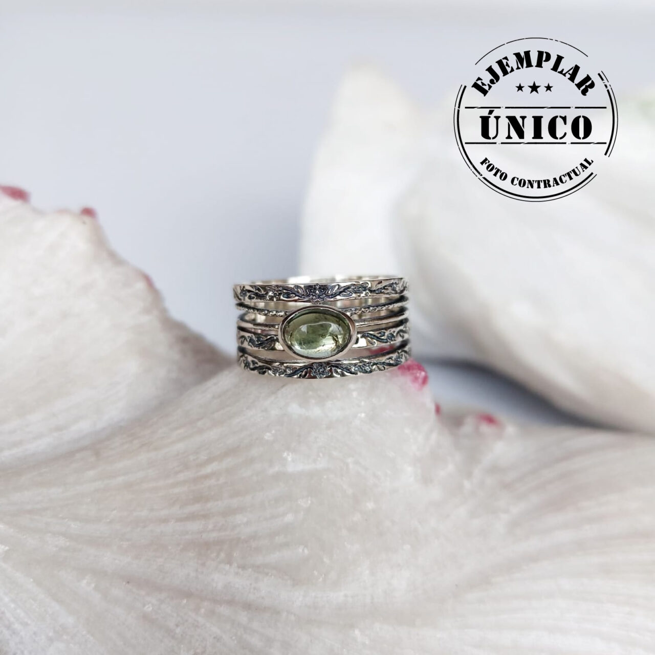 anillo en plata con piedra turmalina Productos con sello 2025 114