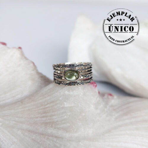 Anillo en Plata con Piedra Turmalina