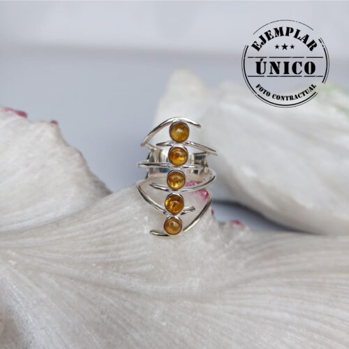 Anillo en Plata con Piedra Turmalina Golden