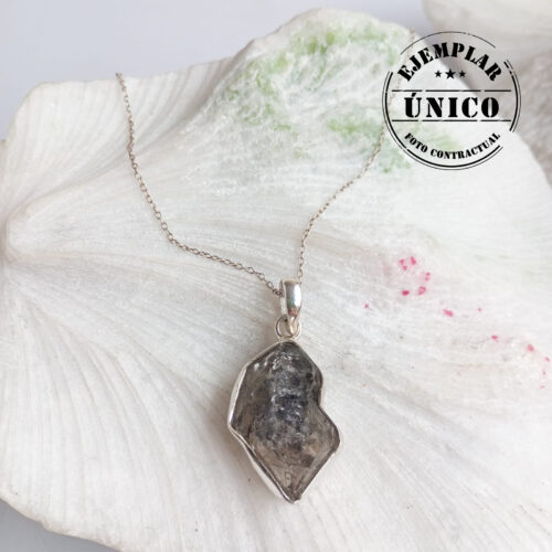 Dije en Plata con Cuarzo Herkimer