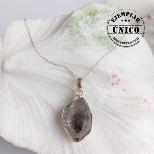 Dije en Plata con Cuarzo Herkimer