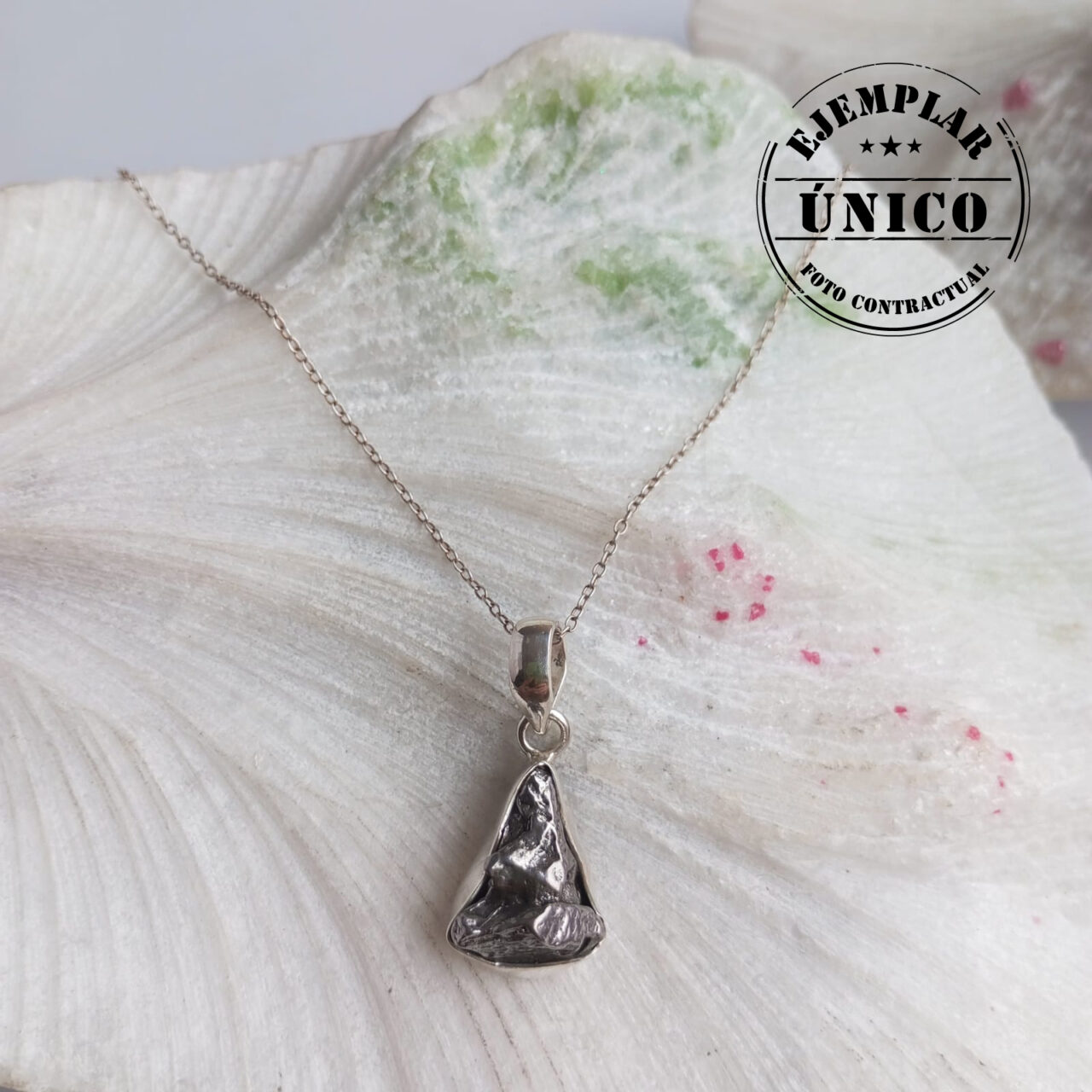 dije en plata con meteorito de hierro Productos con sello 2025 143