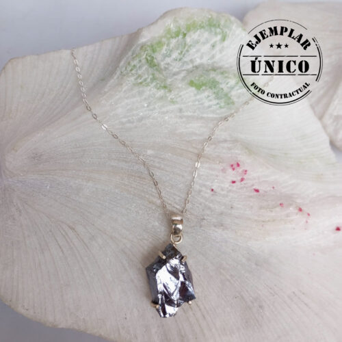 Dije en Plata con Piedra Shungita Elite