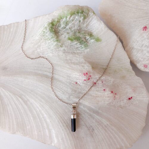 Dije en Plata con Piedra Turmalina