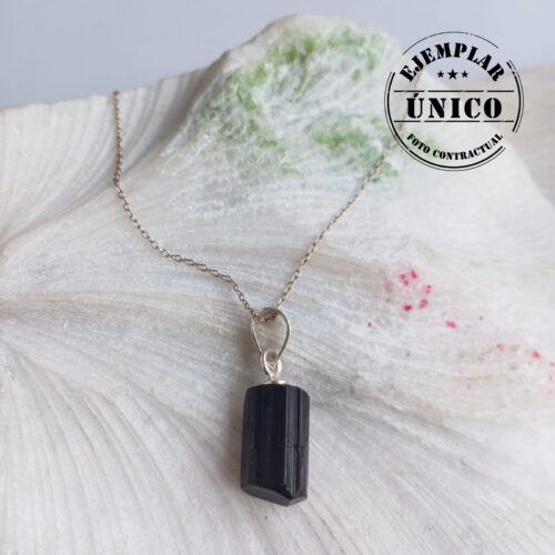 Dije en Plata con Piedra Turmalina