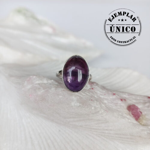 Anillo en Plata con Piedra Amatista