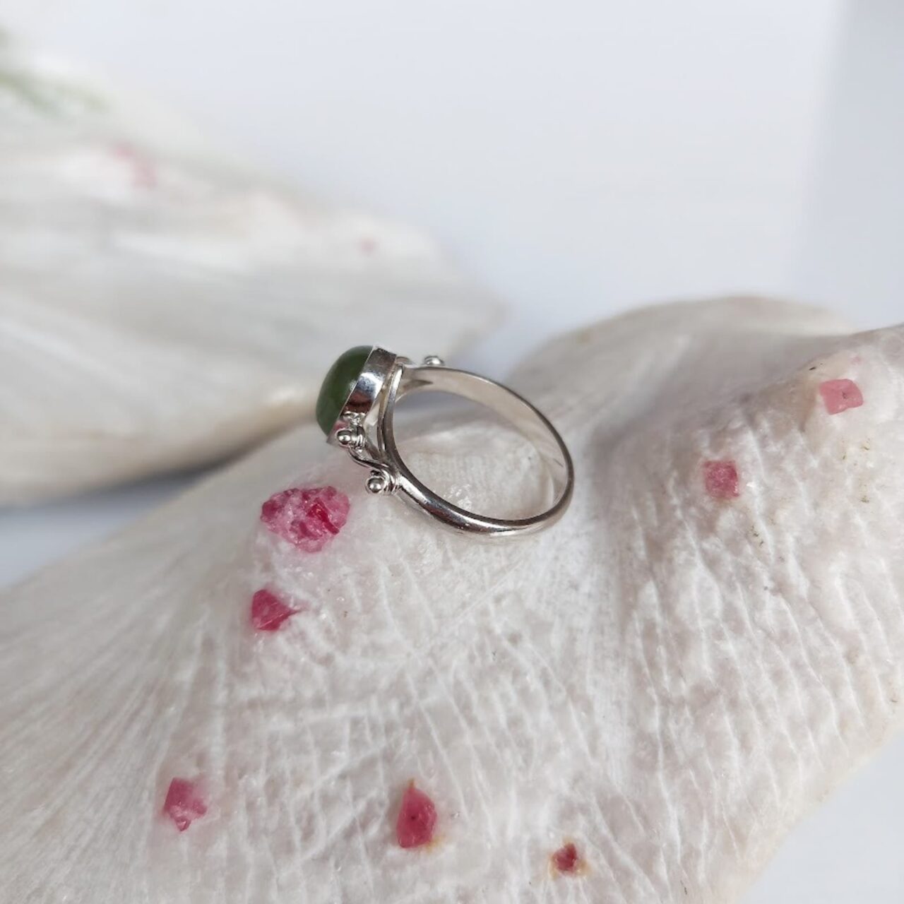 Anillo en Plata con Piedra Aventurina