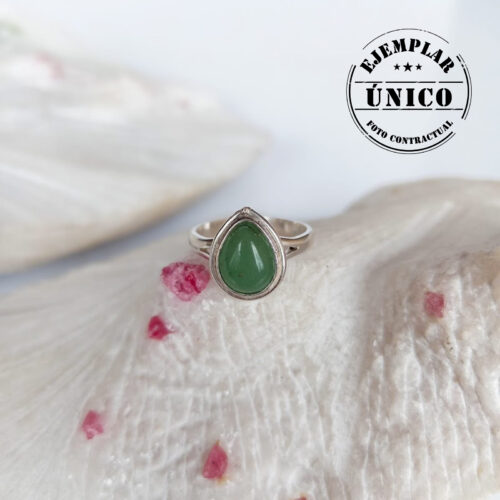 Anillo en Plata con Piedra Aventurina