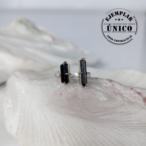 Anillo en Plata con Piedra Turmalina Doble