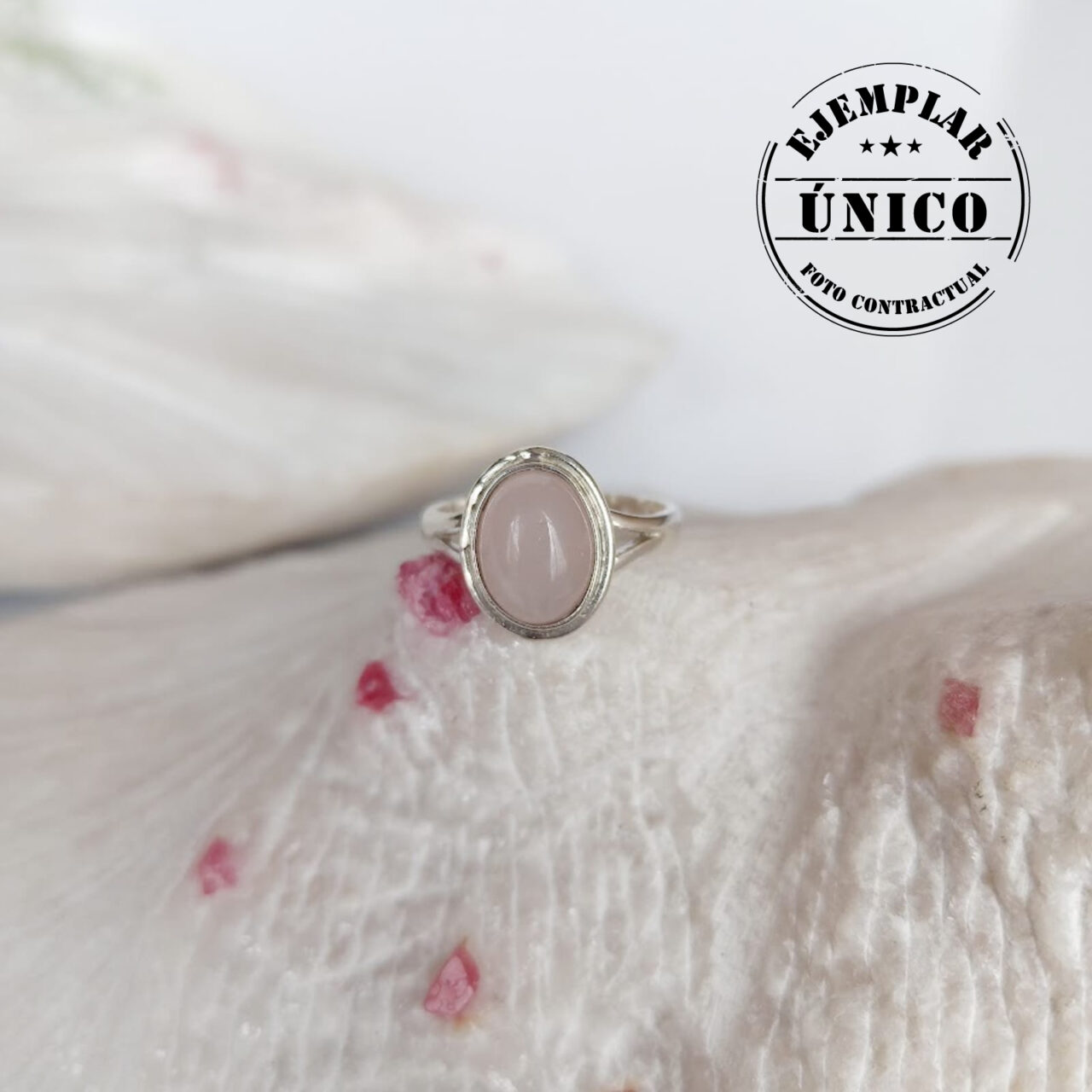 Anillo en Plata con Cuarzo Rosa auto draft Productos con sello 2025 173
