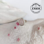 Anillo en Plata con Cuarzo Rosa