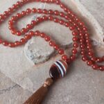 Japa Mala con Piedra Cornalina