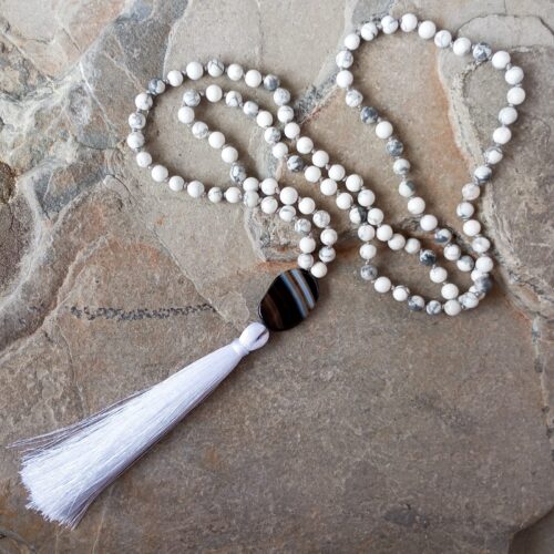 Japa Mala con Piedra Howlite