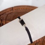 Pulsera Tejida con Piedra Turmalina