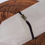 Pulsera Tejida Con Piedra Moldavita