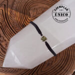 Pulsera Tejida Con Piedra Moldavita