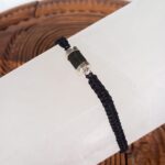 Pulsera Tejida con Piedra Turmalina