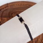 Pulsera Tejida con Piedra Turmalina
