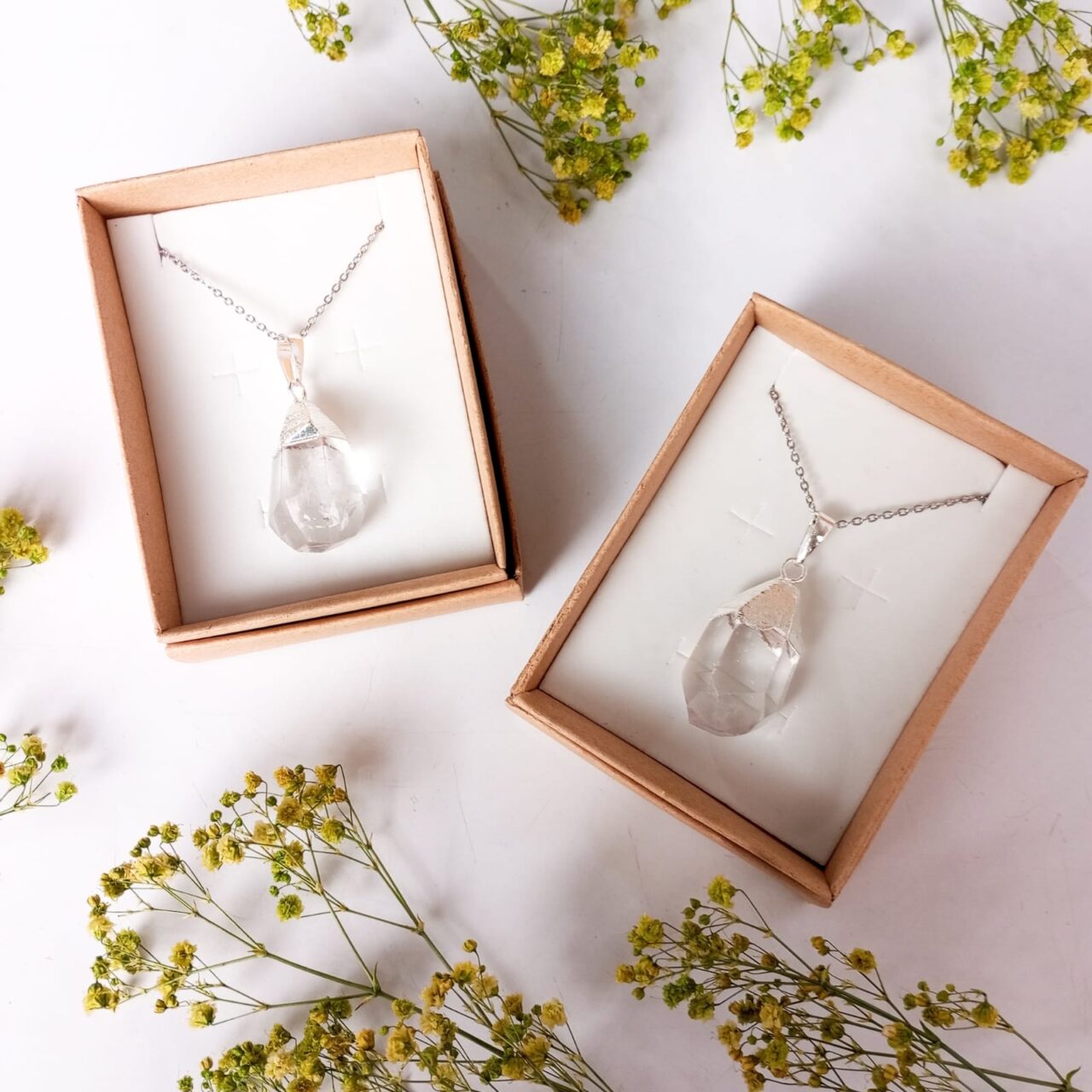 duo de dijes cuarzo cristal duo cristal 1 13221