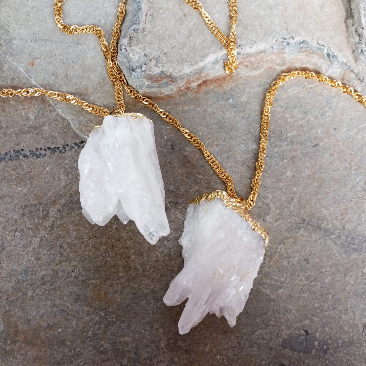 duo de dijes drusa cuarzo cristal duo drusas 1 13237