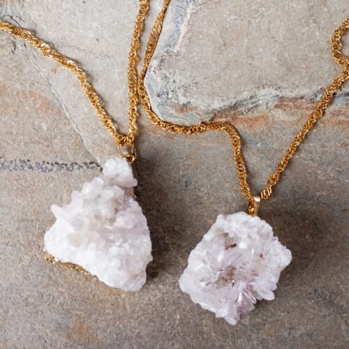 Duo de Dijes Drusa Cuarzo Cristal – Duo Drusas 2