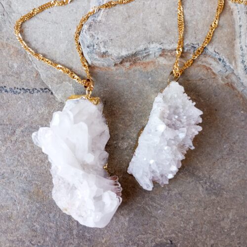 Duo de Dijes Drusa Cuarzo Cristal – Duo Drusas 4