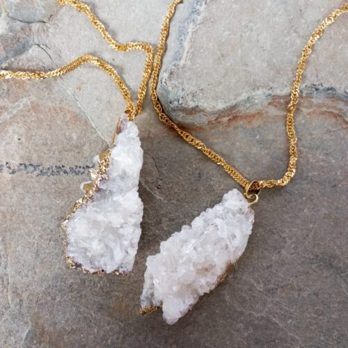 Duo de Dijes Drusa Cuarzo Cristal – Duo Drusas 5