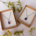 Duo de Dijes Globo con Piedra Amatista – Duo 2