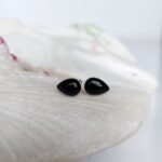 Aretes en Plata con Piedra Ónix Gota