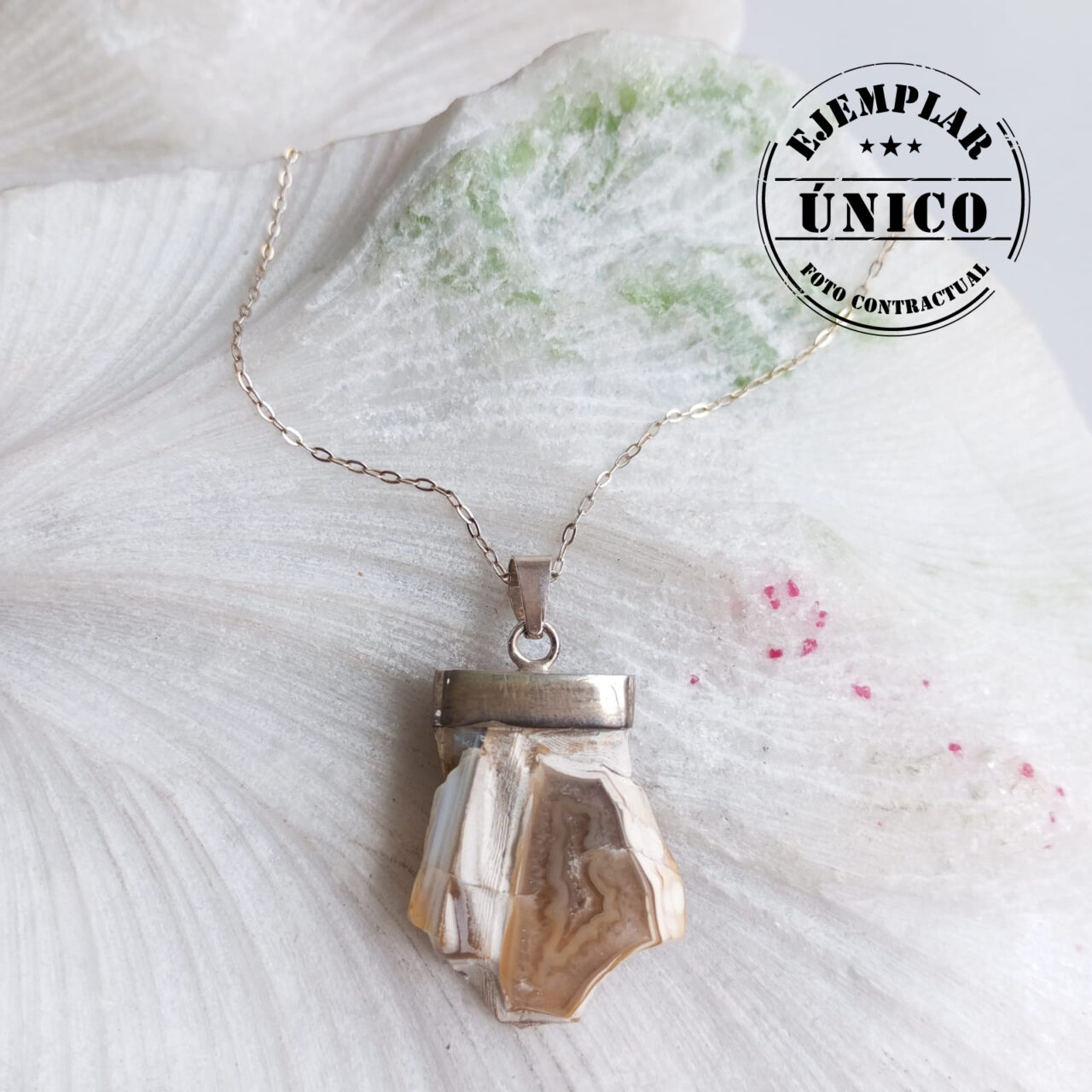 Dije en Plata con Piedra Ágata dije en plata con piedra agata Fotos producto con sello 2026 69