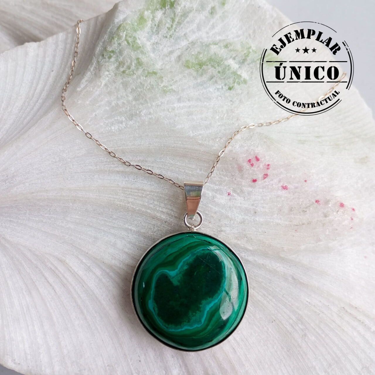 Dije en Plata con Piedra Malaquita dije en plata con piedra malaquita Productos con sello 2025 218