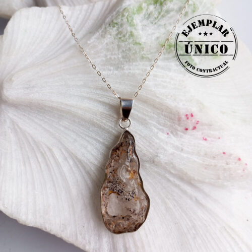 Dije en Plata con Piedra Super Seven